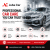 Promotional banner for Juba Car offering professional car care and services with a silver car and service icons below